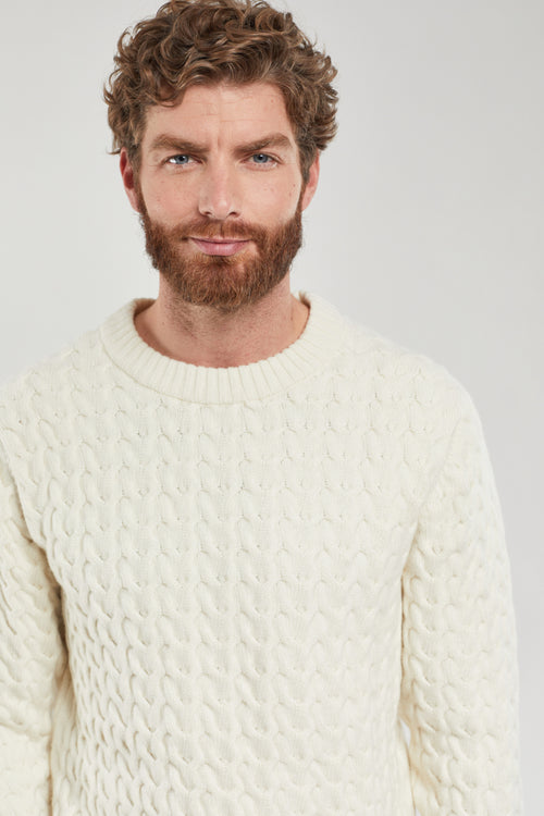 Pull maille torsadée - laine - Armor-lux - 3