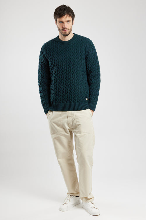 Cable knit jumper – wool - Armor-lux - 3