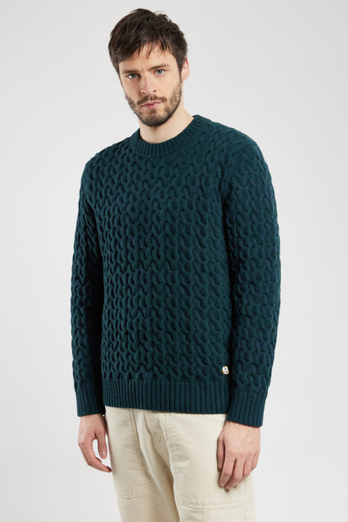 Cable knit jumper – wool - Armor-lux - 4