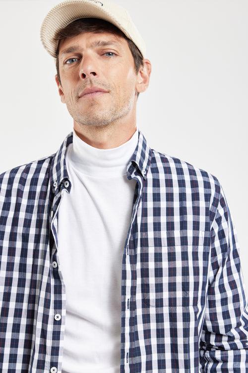 Straight checked shirt - cotton - Armor-lux - 6