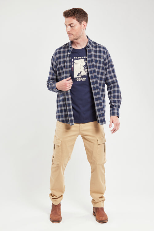 Chemise à carreaux confort - coton - Armor-lux - 4