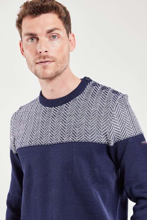 Chevron-Matrosenpullover – Wolle und Acryl - Armor-lux - 2