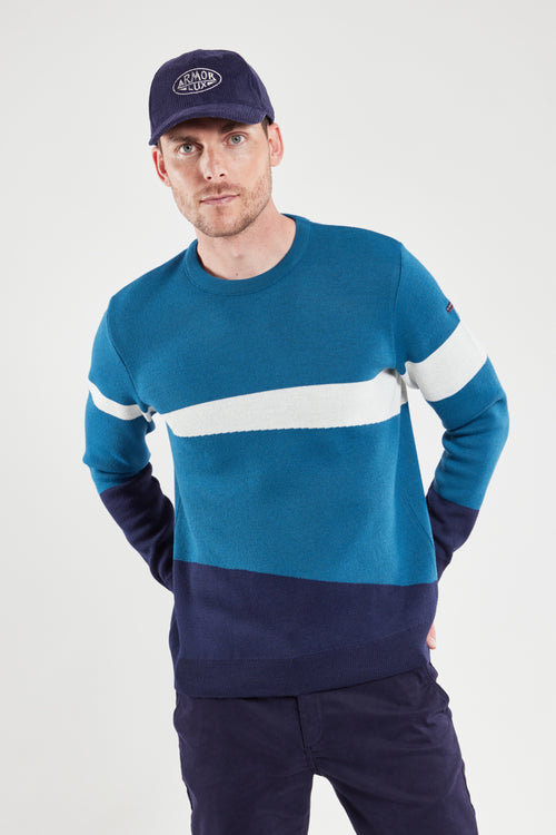 Pull jacquard - laine et acrylique - Armor-lux - 1