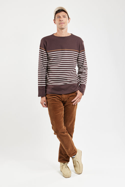 Breton shirt with contrasting stripes – thick cotton - Armor-lux - 3