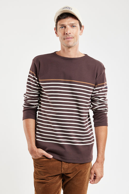 Breton shirt with contrasting stripes – thick cotton - Armor-lux - 2