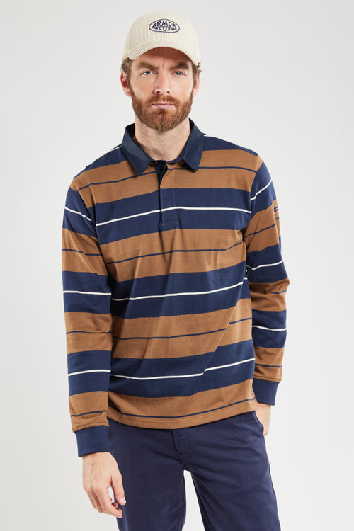 Polo rayé tricolore - coton rustique - Armor-lux - 3