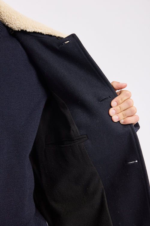 Caban col sherpa - drap de laine - Armor-lux - 6