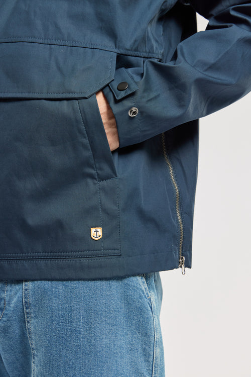 Water-repellent pea jacket - cotton - Armor-lux - 4