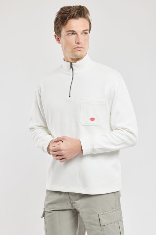 Sweatshirt with zipped collar - thick cotton - Armor-lux - 1