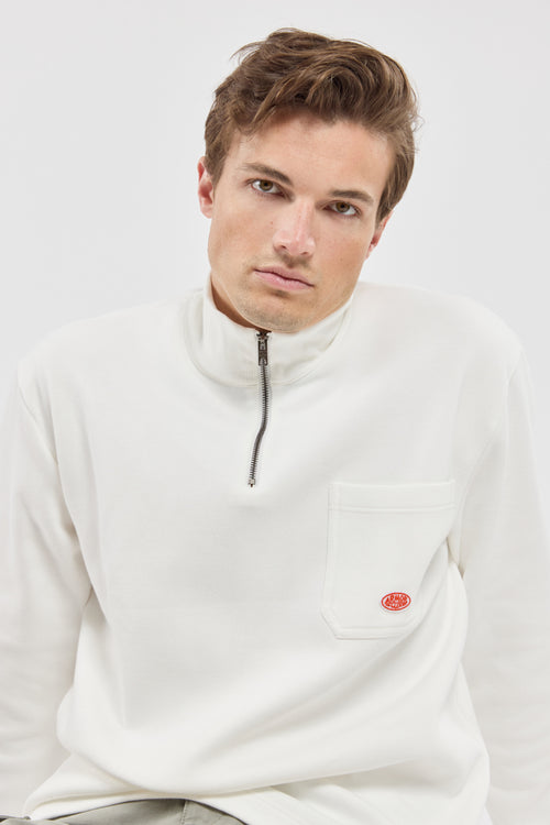 Sweatshirt with zipped collar - thick cotton - Armor-lux - 5
