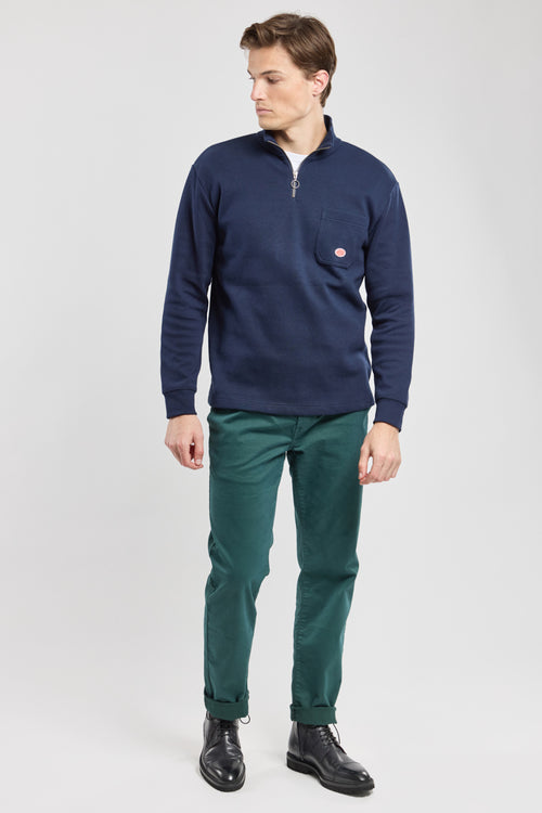 Sweatshirt with zipped collar - thick cotton - Armor-lux - 4