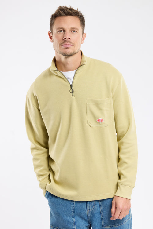 Sweatshirt with zipped collar - thick cotton - Armor-lux - 2