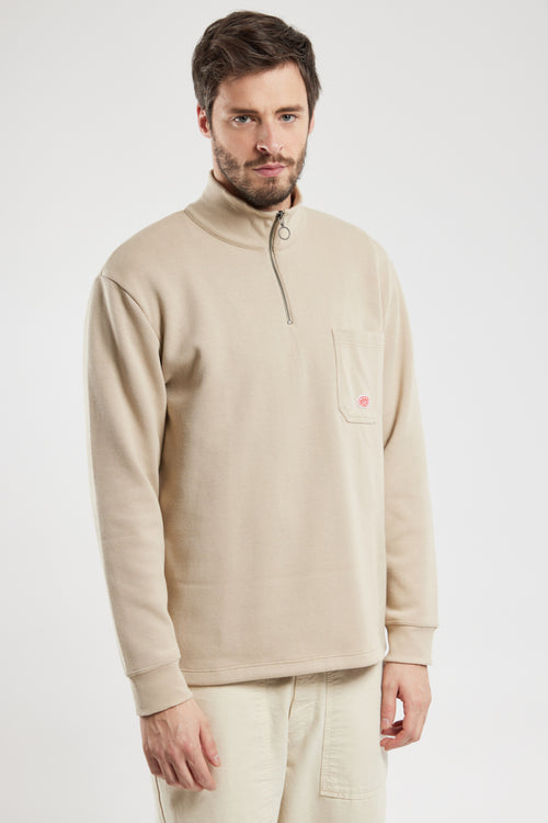 Sweatshirt with zipped collar - thick cotton - Armor-lux - 4