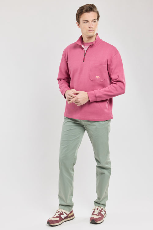Sweatshirt with zipped collar - thick cotton - Armor-lux - 4