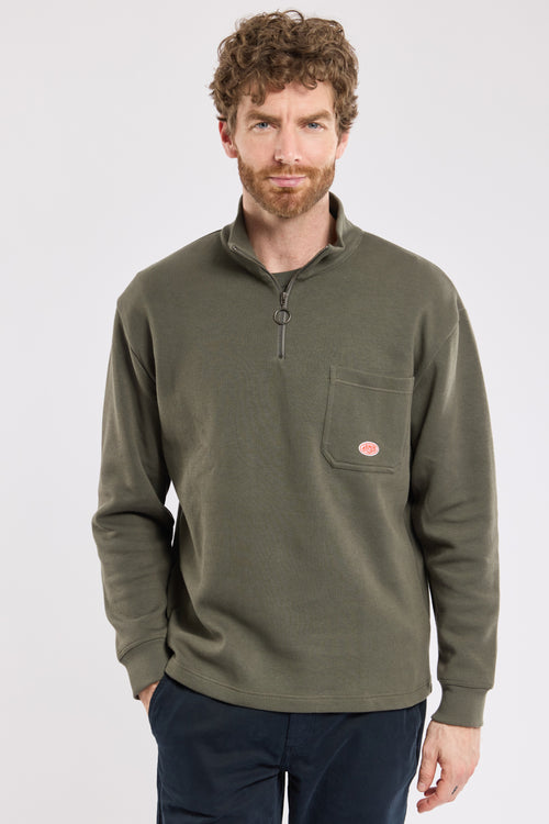 Sweat col camionneur Héritage - coton épais - Armor-lux - 1