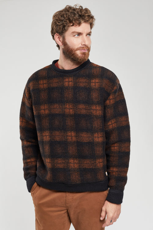 Checked sweater - boiled wool - Armor-lux - 6