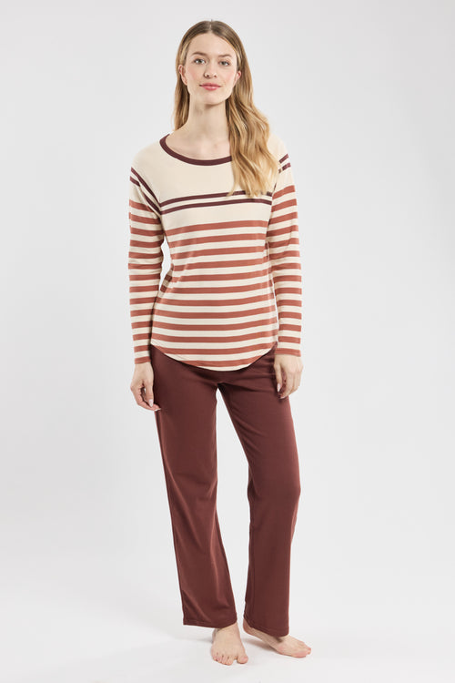 Striped pyjamas – thick cotton - Armor-lux - 1