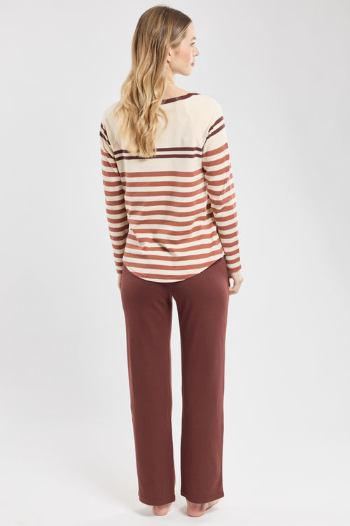 Striped pyjamas – thick cotton - Armor-lux - 5