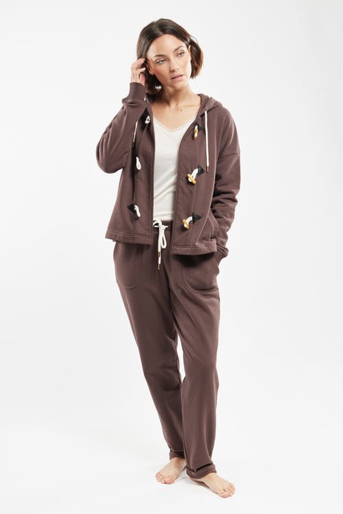 Loungewear fleece jacket - cotton - Armor-lux - 4