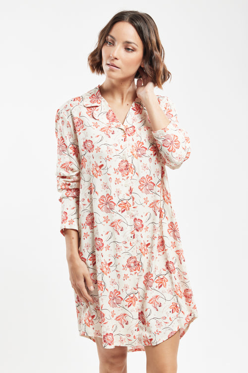 Floral print nightshirt - Armor-lux - 4