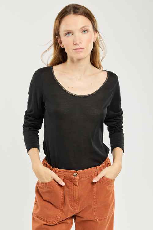 T-Shirt mit langen Ärmeln – Seide - Armor-lux - 1
