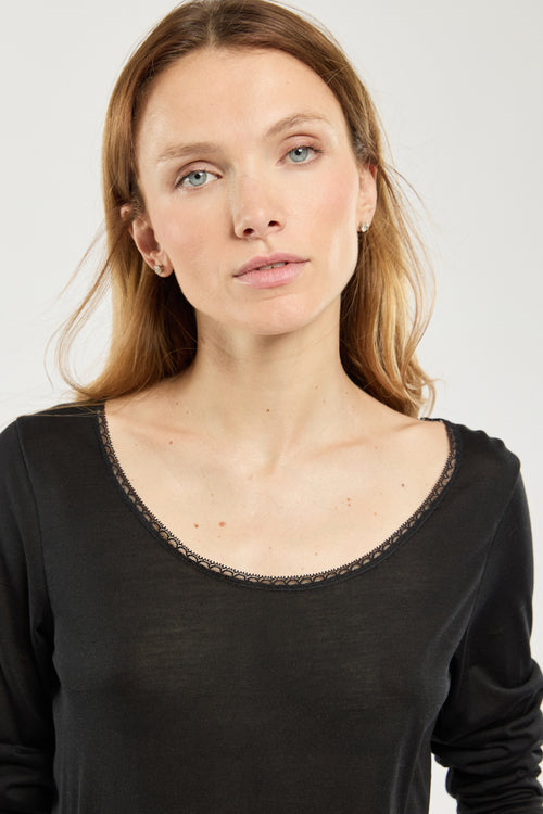 T-Shirt mit langen Ärmeln – Seide - Armor-lux - 2