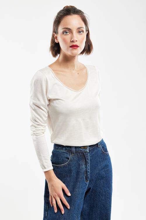 Long sleeved T-shirt - silk - Armor-lux - 4