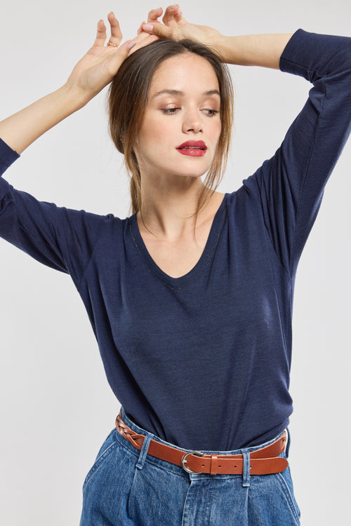 T-shirt manches longues - laine et lyocel - Armor-lux - 4