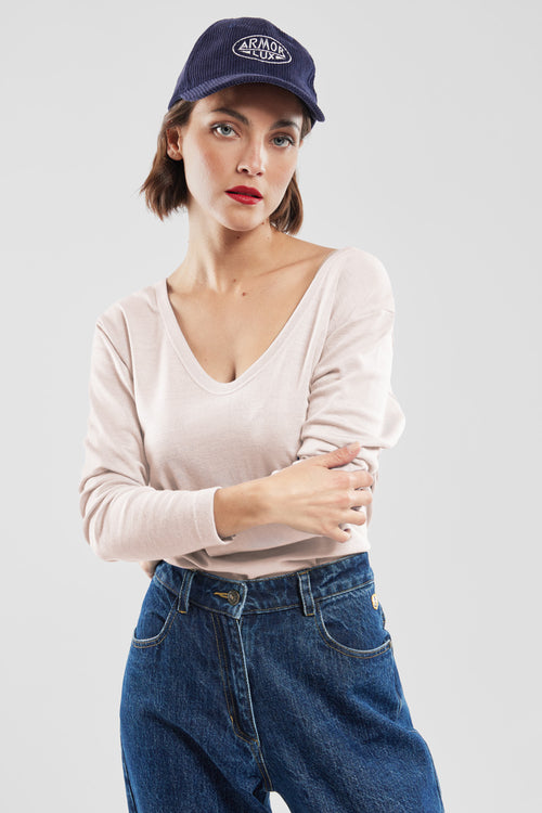 Long-sleeved T-shirt - wool and lyocell - Armor-lux - 2