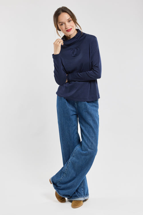 Roll-neck undershirt - wool and tencel - Armor-lux - 4