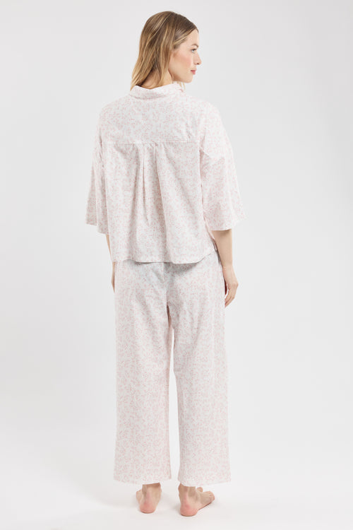 Romantic flower print pyjamas - cotton - Armor-lux - 5