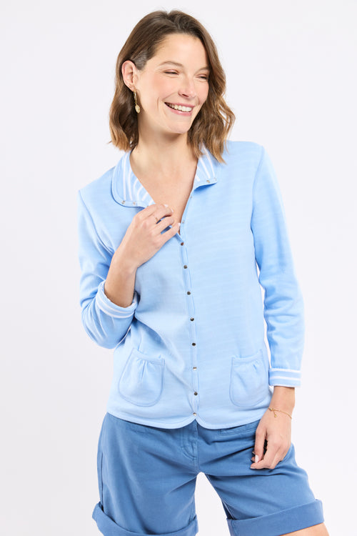 Reversible striped jacket – cotton - Armor-lux - 1