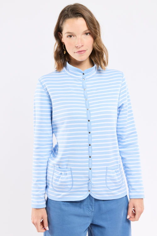 Gestreifte Wendejacke – Baumwolle - Armor-lux - 2