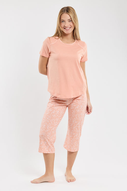 Capri-style printed pyjamas - light cotton - Armor-lux - 1
