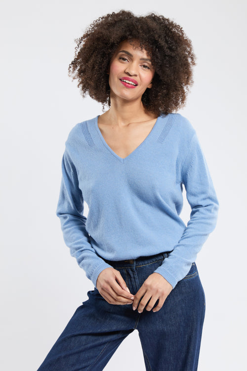 Pullover mit V-Ausschnitt – Wolle - Armor-lux - 1