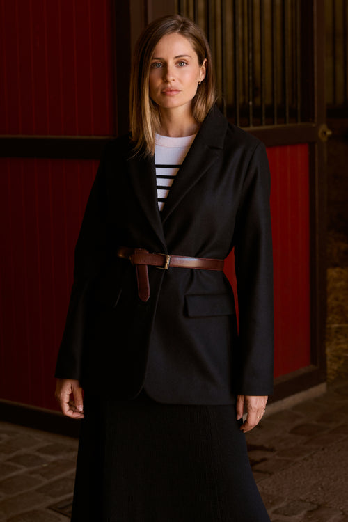 Blazer jacket - wool broadcloth - Armor-lux - 1