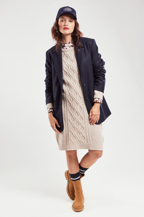 Blazer jacket - wool broadcloth - Armor-lux - 2