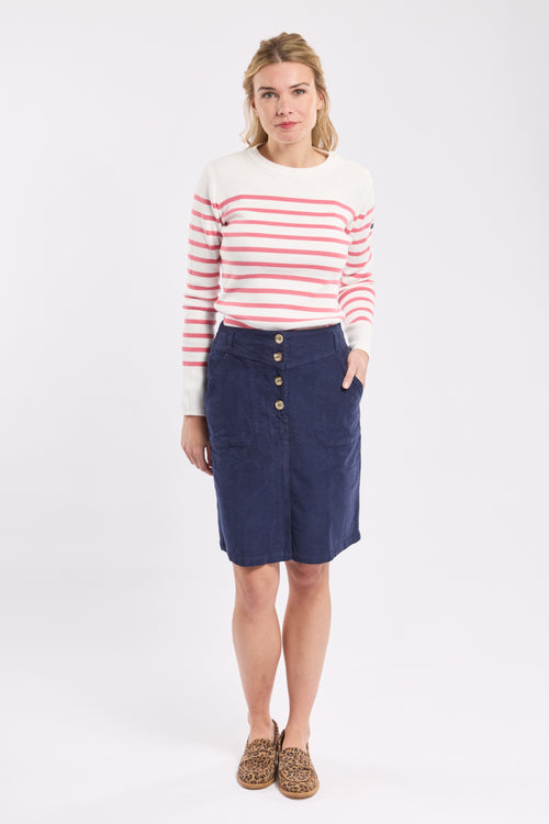 Jupe droite - velours - Armor-lux - 1