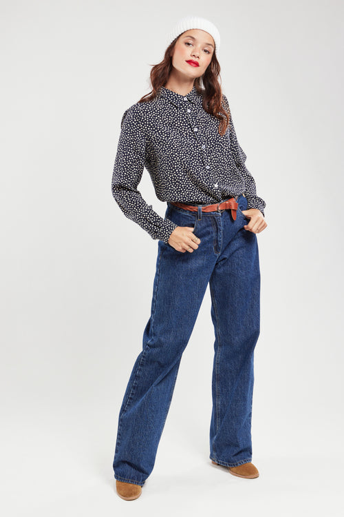 Polka dot blouse - cupro - Armor-lux - 4
