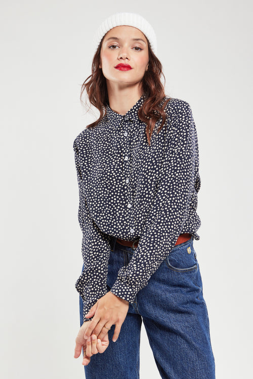 Polka dot blouse - cupro - Armor-lux - 5