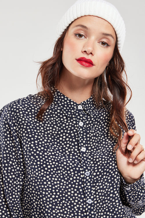 Bluse mit Punkten - Cupro - Armor-lux - 3