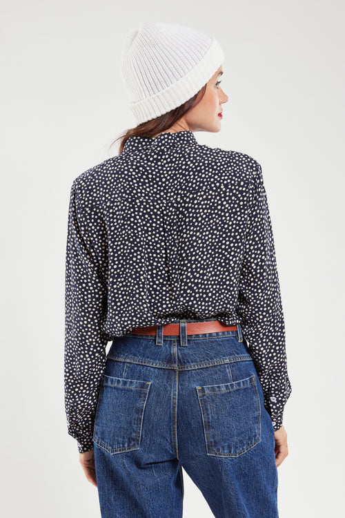 Polka dot blouse - cupro - Armor-lux - 4