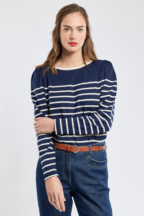 Marinière rayures fantaisie - coton léger - Armor-lux - 1