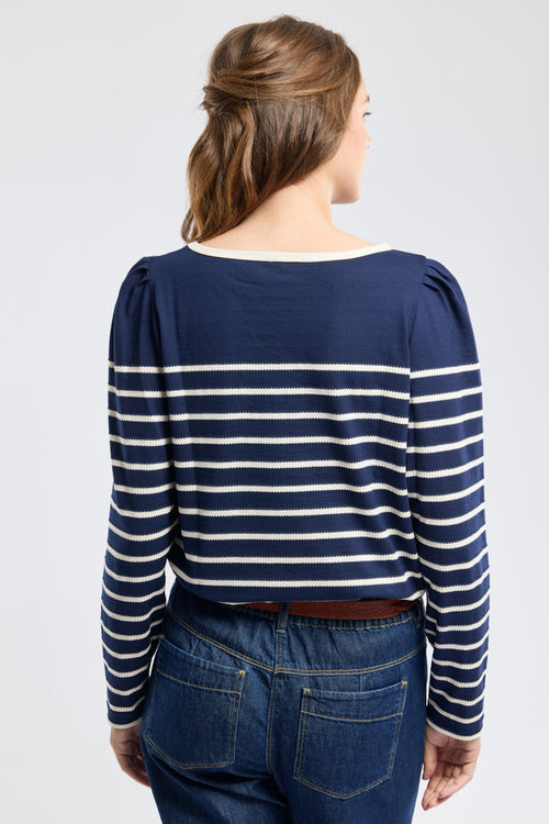Decorative Breton striped shirt - lightweight cotton - Armor-lux - 4