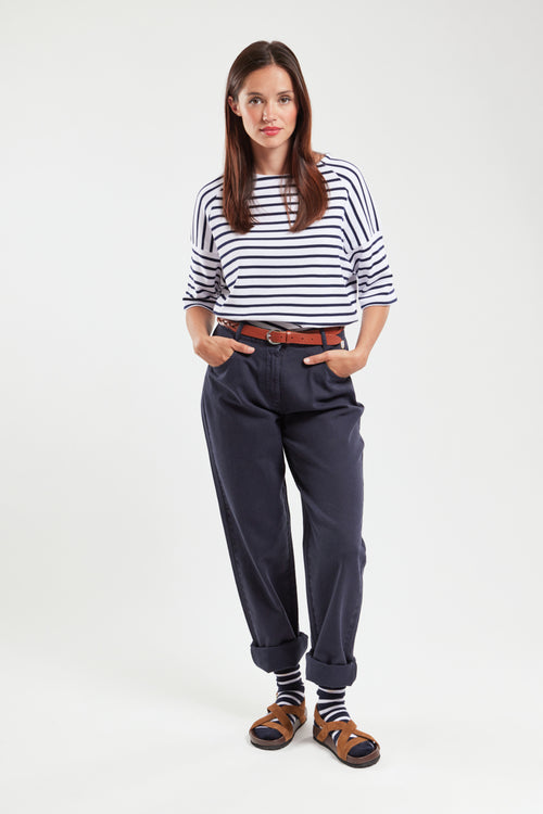 Pantalon droit - coton et lyocel - Armor-lux - 1