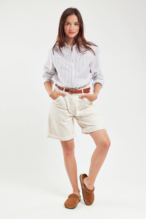 Short - coton et lyocel - Armor-lux - 1