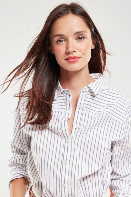 Striped shirt – cotton and linen - Armor-lux - 1