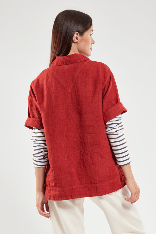 Jacket with 3/4 length sleeves - linen - Armor-lux - 5