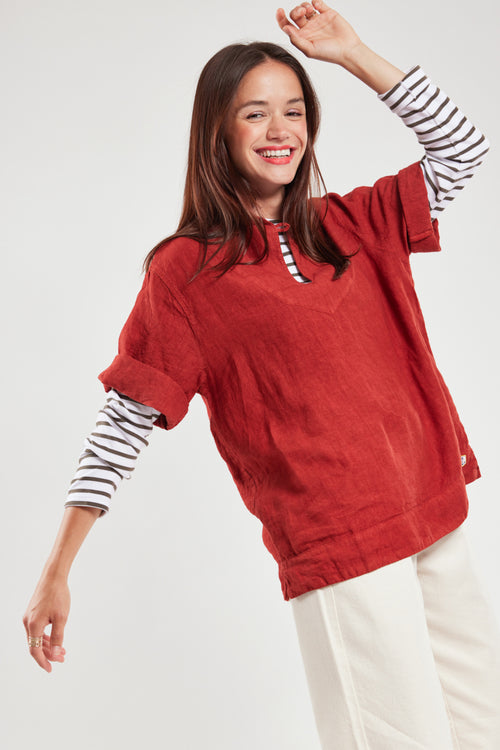 Jacket with 3/4 length sleeves - linen - Armor-lux - 2