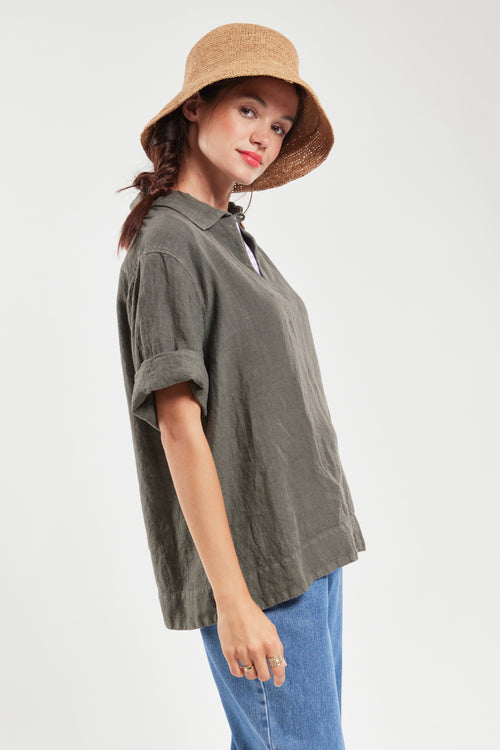 Vareuse manches 3/4 - lin - Armor-lux - 1